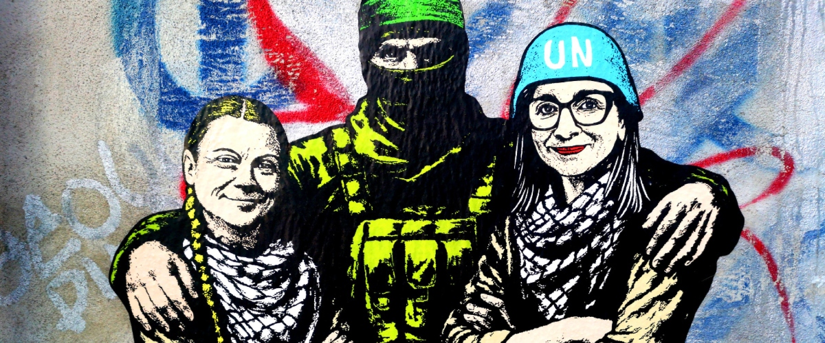 Contro censure e narrazione univoca: il murale di Palombo in risposta ai dogmi pro Pal di Greta e della Albanese arriva a Milano