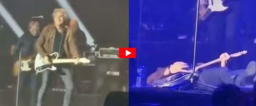 Ligabue cade sul palco Modena durante il concerto di domenica scorsa