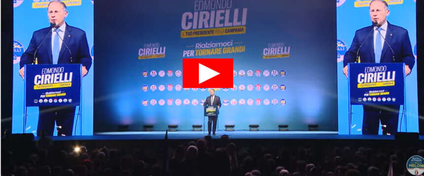 Pienone per il Cirielli-day: “Liberiamo la Campania dalla cricca di potere. Cento euro in più alle pensioni minime”