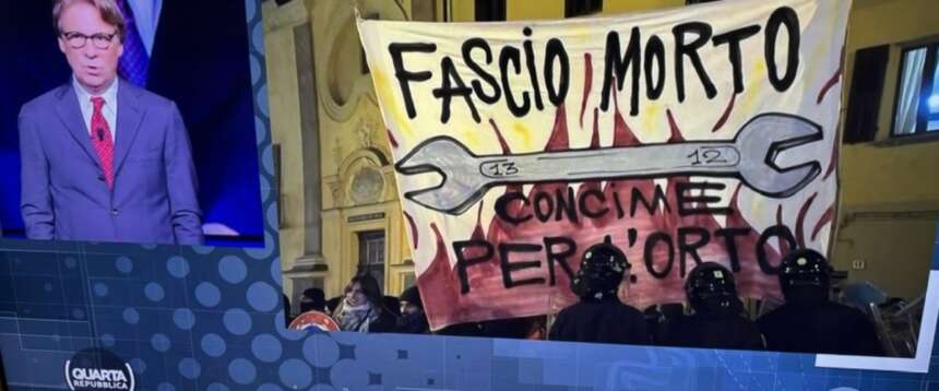 Antifa in Val di Susa, oltraggio a Ramelli: “Fascio morto, concime per l’orto”. Fidanza: lo schifo in diretta tv