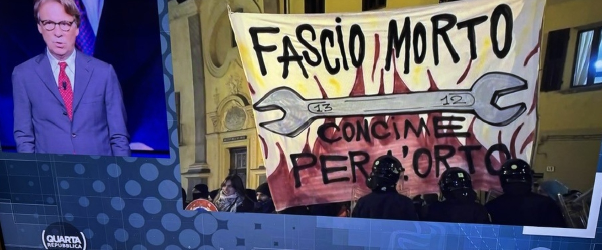 Antifa in Val di Susa, oltraggio a Ramelli: “Fascio morto, concime per l’orto”. Fidanza: lo schifo in diretta tv