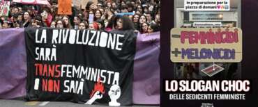 Non una di meno rilancia lo slogan choc del collettivo Zero Alibi con lo slogan violento contro Giorgia Meloni
