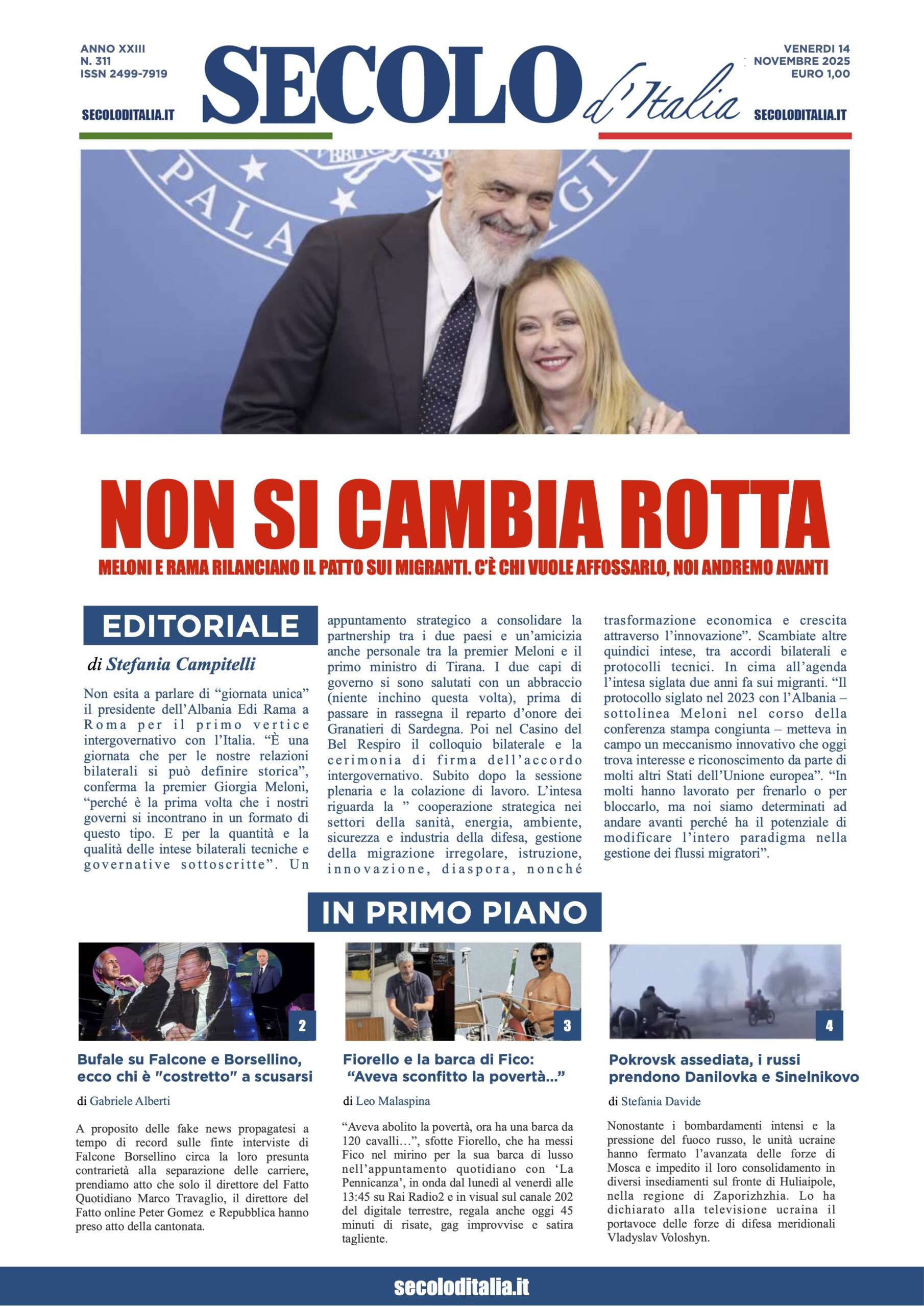 Venerdi 14 novembre 2025