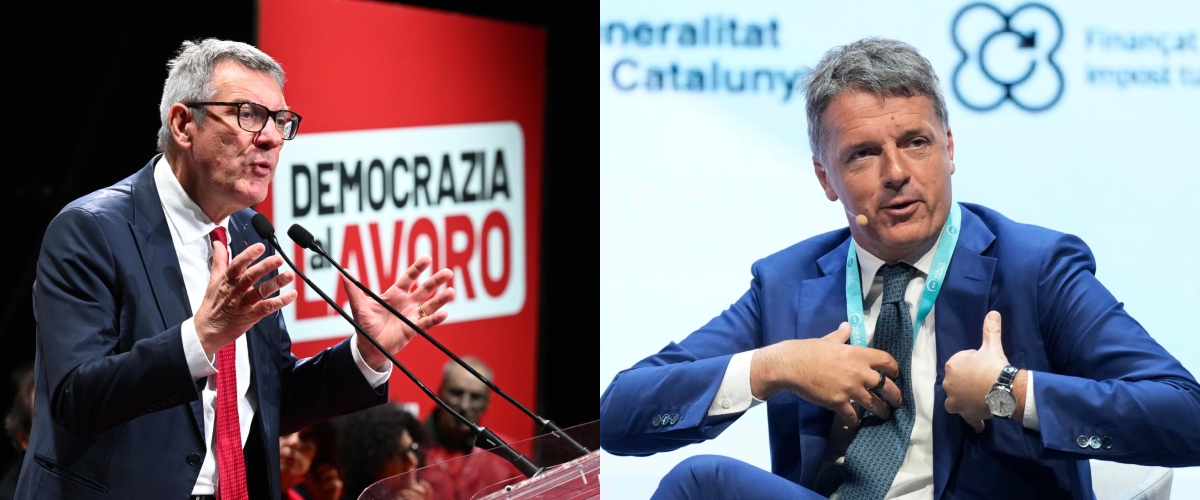 renzi ridicolizza landini ma come gli 232 venuta in mente la patrimoniale cos236 meloni fa la statista