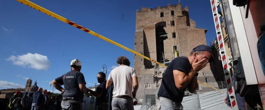 Roma, crollo della Torre dei Conti ai Fori Imperiali: i dati Anac