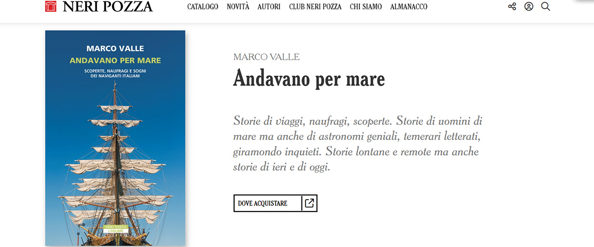 andavano per mare il viaggio di marco valle nei sogni e nelle passioni di piccoli e grandi navigatori da Secoloditalia.it andavano per mare il viaggio di marco valle nei sogni e nelle passioni di piccoli e grandi navigatori
