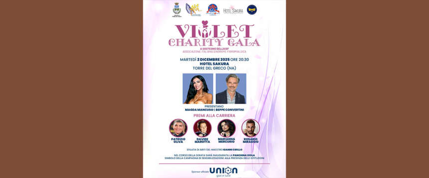 Beneficenza, il 2 dicembre al “Violet Charity Gala” di Torre del Greco il progetto di Cittadinanzattiva Campania