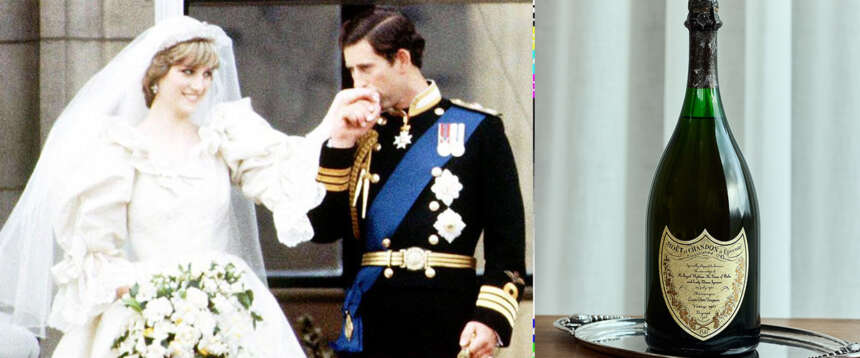 All’asta la bottiglia di champagne Dom Perignon risalente al matrimonio tra Carlo d’Inghilterra e Diana Spencer