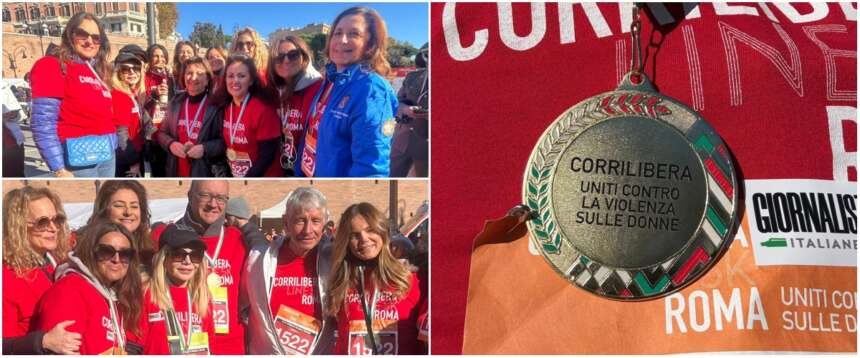Grande successo di Corri Libera: in 6000 davanti al Colosseo per dire ‘no’ alla violenza sulle donne