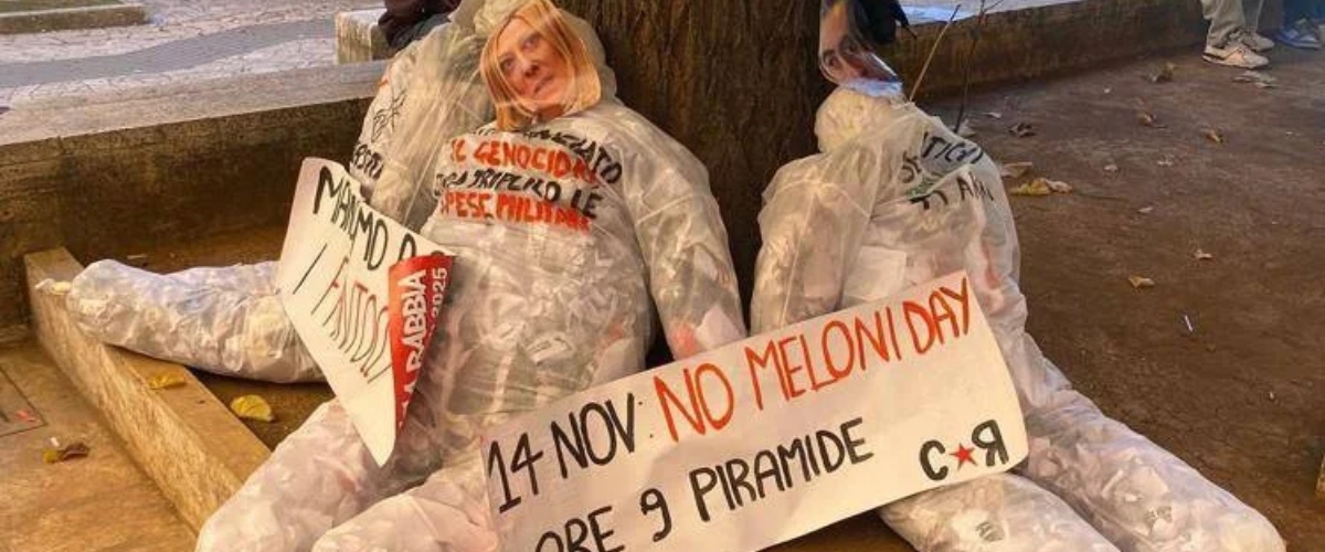 fantocci e insulti contro meloni e gasparri alla sapienza il senatore scrive a piantedosi ora basta