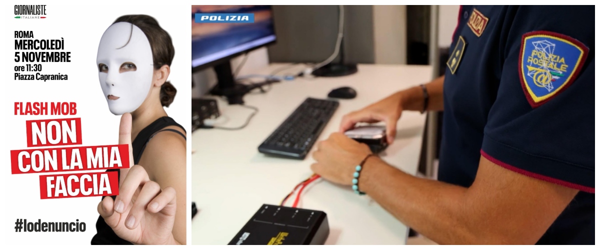 Pornografia con l’Ia, flash mob di Giornaliste Italiane: “Non con la mia faccia #iodenuncio” Pornografia con l’Ia, flash mob di Giornaliste Italiane: “Non con la mia faccia #iodenuncio”