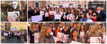 Pornografia con l’IA, al flash mob di Giornaliste Italiane presenza bipartisan per la battaglia in difesa della dignità delle donne