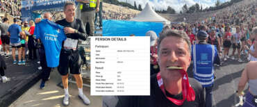 Renzi finisce la maratona di Atene in 4 ore, arriva al 4.803esimo posto e si commuove: “Orgoglio e lacrime…”