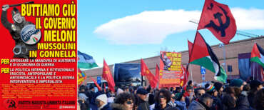 “Meloni è Mussolini in gonnella: buttiamo giù il governo”. La ridicola “sfilata” dei marxisti-leninisti