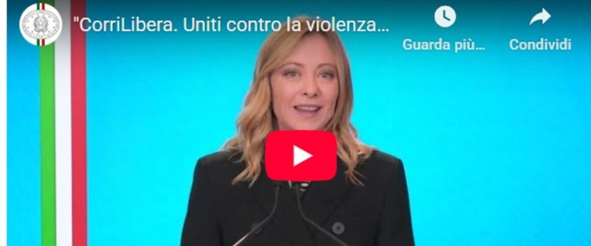 Violenza sulle donne, Meloni lancia “Corri Libera”: 5 km dal Colosseo ai Fori imperiali (video) Violenza sulle donne, Meloni lancia “Corri Libera”: 5 km dal Colosseo ai Fori imperiali (video)