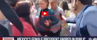 Palpeggia al seno e cerca di baciare la presidente Sheinbaum: maniaco in azione in Messico (video)