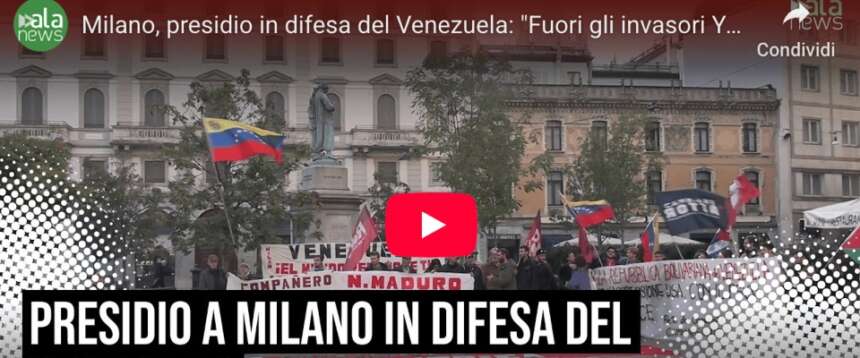 Da pro-Pal a pro-Maduro: a Milano la manifestazione degli antagonisti che appoggiano il regime venezuelano (video)
