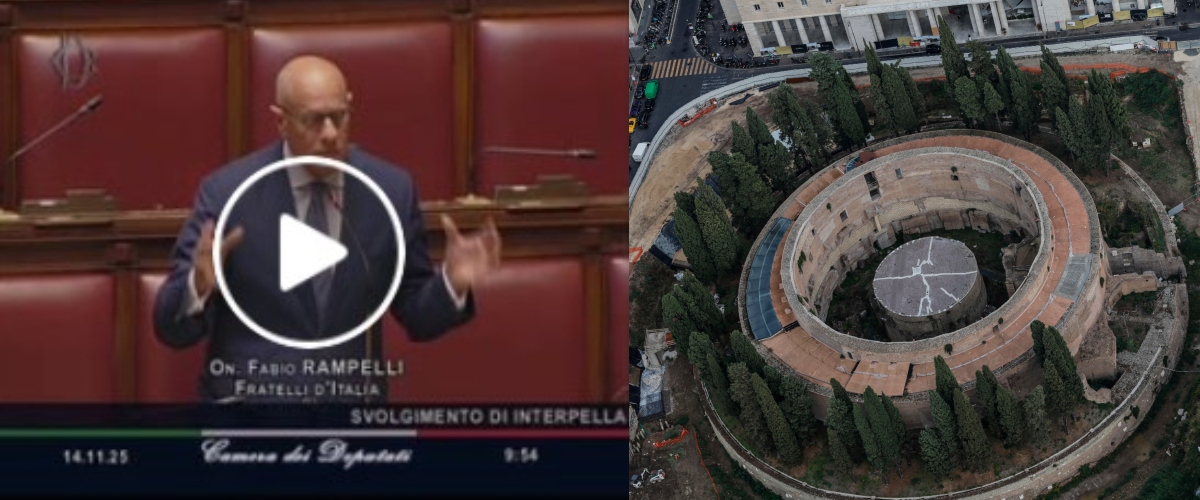Mausoleo di Augusto, Rampelli: si tagliano cipressi secolari per far posto a un grattacheccaro. Stop al progetto (video)