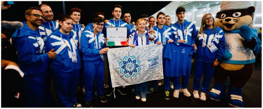 Il presidente del Consiglio Meloni in visita agli Special Olympics Torino 2025