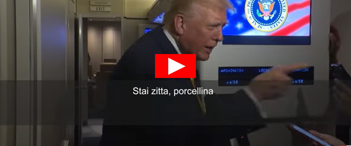 trump insulta una giornalista per una domanda sul caso epstein stai zitta porcellina video