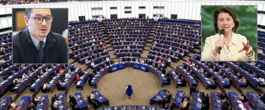 FdI scuote l’Europa sull’utero in affitto. Nei riquadri, l’eurodeputato Paolo Inselvini e il ministro Eugenia Roccella