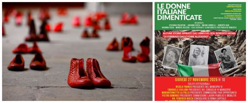 Violenza donne: al Teatro di Tor Bella Monaca le donne italiane vittime delle foibe e della pulizia etnica titina