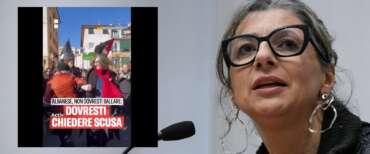 Albanese non si scusa, ma si esibisce in un ballo scatenato al corteo pro-Pal. FdI: “Malafede o incoscienza?” (video)