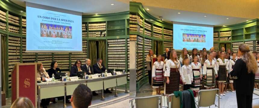 Il coro ucraino Zorynka al Senato per un messaggio di pace. FdI: “Continueremo a difendere il Paese fino a una tregua giusta”