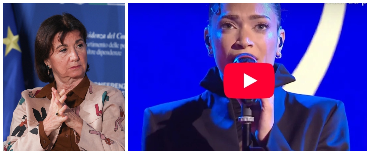 Mai dire Roccella a Elodie: la cantante gira la testa e strilla come la bambina dell’Esorcista (video)