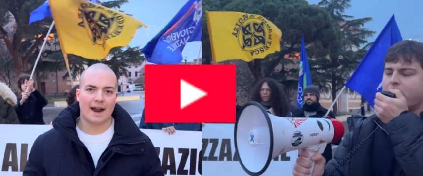 Gioventù nazionale Ferrara scende in piazza a Portomaggiore: “Stop all’islamizzazione prima che sia troppo tardi” (video)