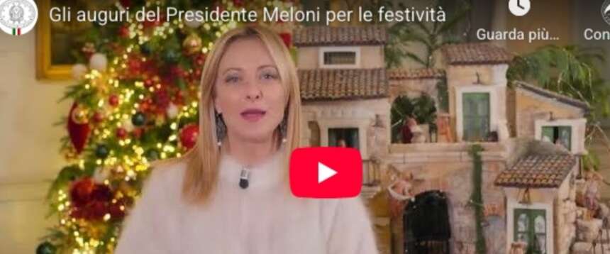 Gli auguri di Natale di Giorgia Meloni: “Il presepe come valore e radici. Siate orgogliosi della vostra identità” (video)