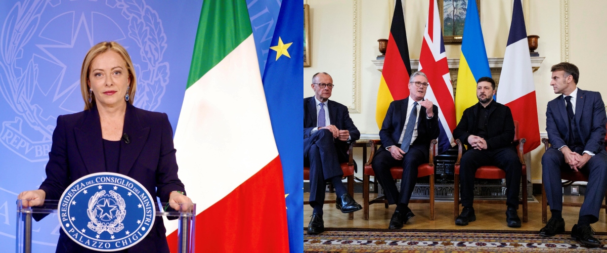 Videochiamata tra Meloni, Zelensky e i Volenterosi: “Per la pace in Ucraina serve unità tra europei e Usa”