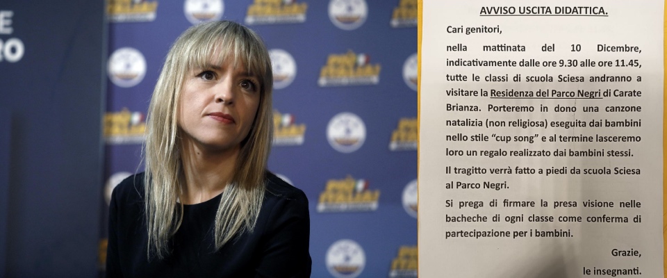 Monza, Natale senza canti religiosi per i bambini all’asilo. Sardone attacca: “Lasciate in pace i bambini”