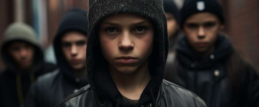 Padova, aggressione a un 13enne per mano di due minori tunisini (foto generata da IA da Imagoeconomica)