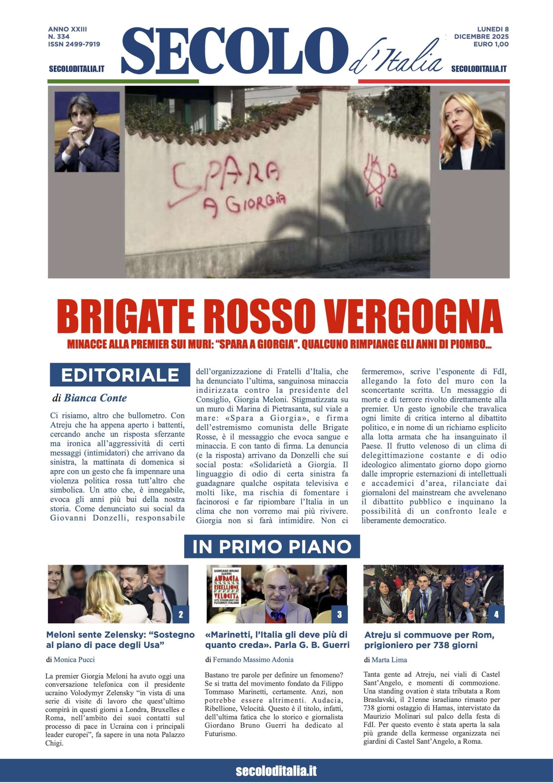 Lunedi 8 dicembre 2025