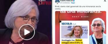 Rosy Bindi e la sua interpretazione di risposte elettorali e sondaggi in tv su La7