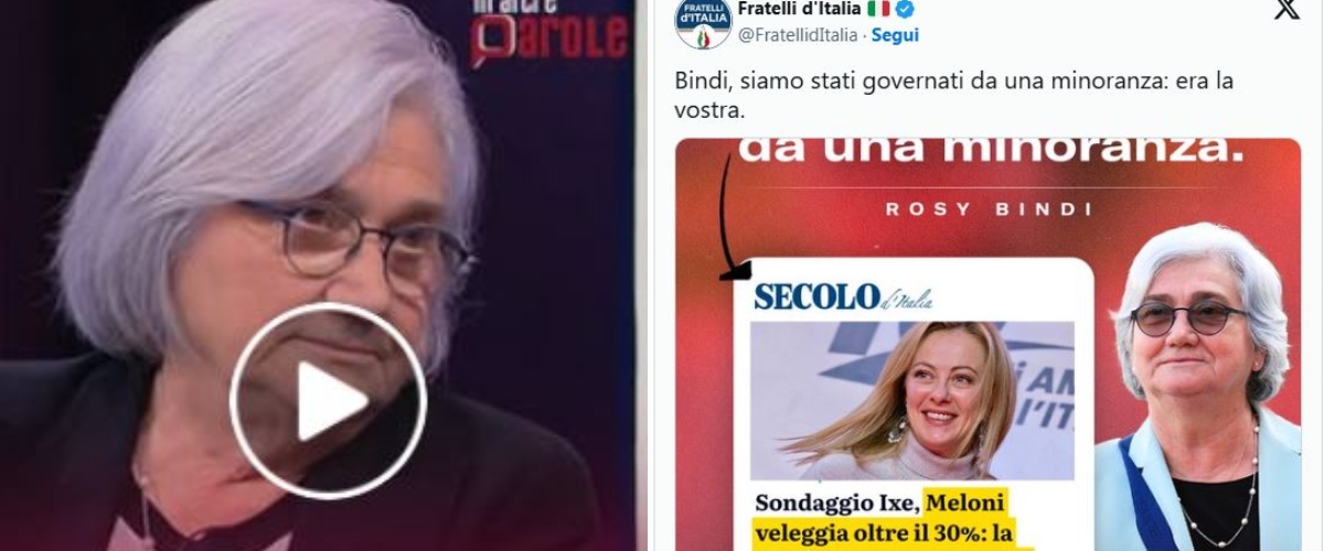 «Siamo governati da una minoranza»: Rosy Bindi “dà i numeri”, ma i conti di urne e sondaggi non tornano (video)