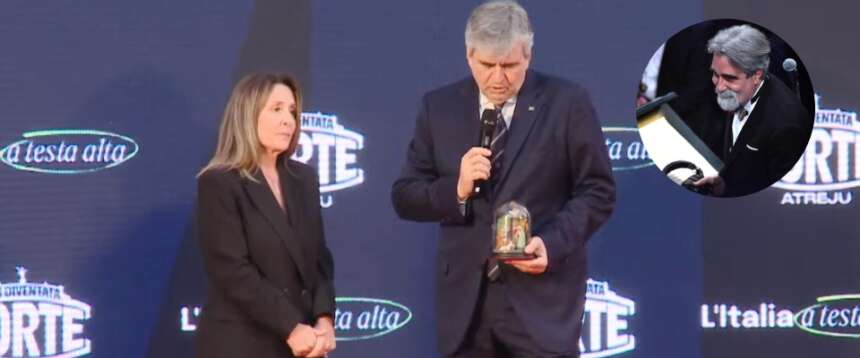 Premio Atreju, la figlia di Peppe Vessicchio ritira il riconoscimento alla carriera per il padre: “E’ stato l’uomo di tutti”