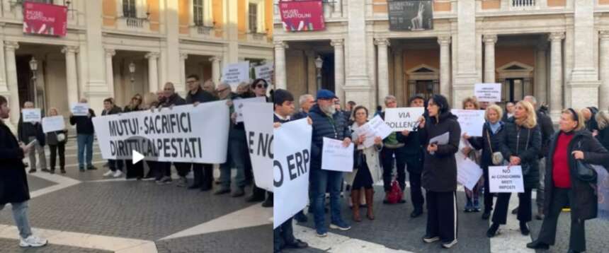 Case ex Enasarco, presidio di FdI al fianco dei romani contro il metodo di acquisto del Campidoglio
