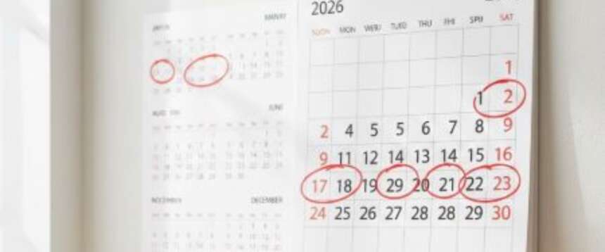 Feste e ponti, il calendario 2026 in una foto generata da IA