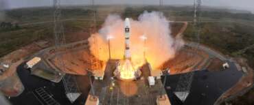 Vent’anni fa l’Europa lanciava in orbita il primo satellite del sistema Galileo. In foto, il lancio di un successivo satellite