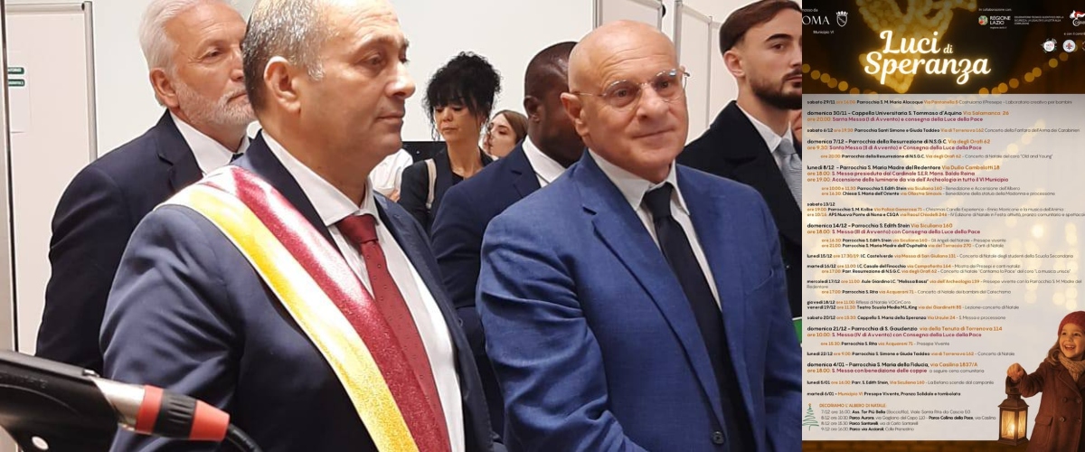 Roma,”luci di speranza” nel VI municipio. Rampelli: 500 luminarie nella piazza di spaccio più grande d’Europa