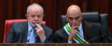 Il presidente brasiliano Luiz Inacio Lula da Silva e il giudice della Corte suprema Alexandre de Moraes