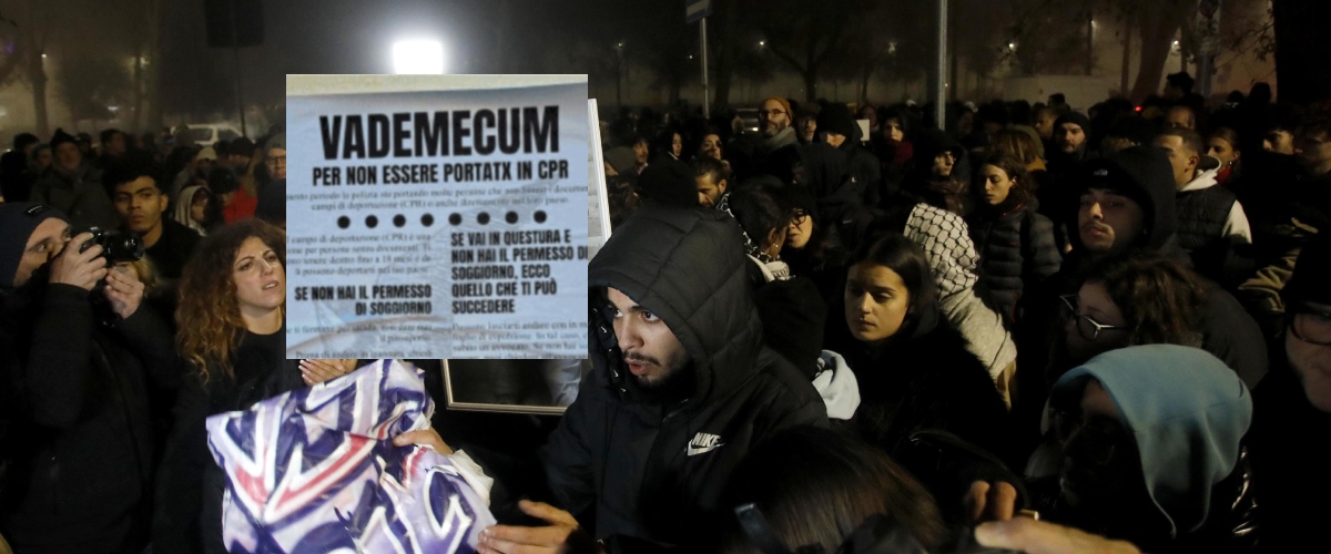 Come rimanere clandestini e vivere felici: follia al Corvetto, il manuale con le istruzioni per evitare i Cpr affisso sui muri