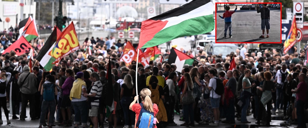 Piccoli pro Pal crescono: la maestra delle elementari di Genova porta i bambini “in gita” al corteo. E lo sbandiera pure sui social