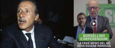 Fake su Borsellino, il fronte del no ci riprova. Sallusti all’Ann: rimuovete quel video con notizie false (video)
