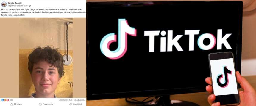 Giallo di Verona, 14enne scomparso scompare al telefono ma riappare sui social