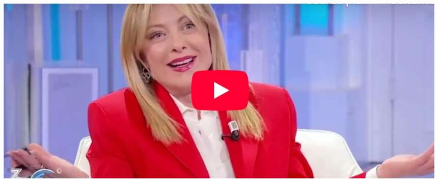Meloni a Porta a Porta, tutte le risposte a Vespa e Mentana: “Per una ragazza della Garbatella non è facile districarsi in questo clima” (video)