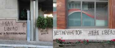 “Meloni appesa”, delirio e violenza anarchica sui muri di Massa