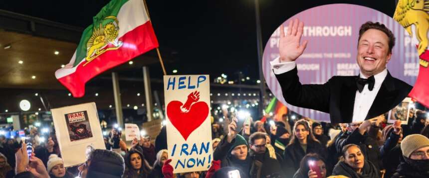 Il supporto di Elon Musk agli iraniani: fornisce la connessione Starlink gratis agli oppositori del regime islamista